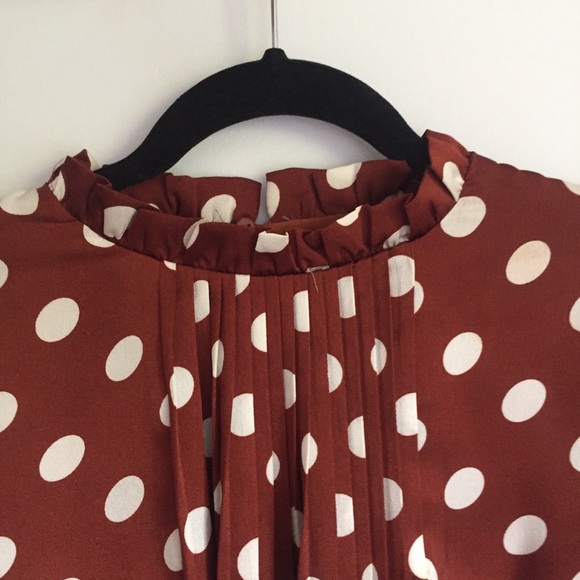 Peplum Polka Dot Blouse - Picture 2 of 6
